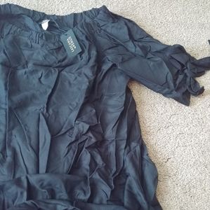 Off shoulder black casual dress from Venus